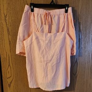 State Of Day Peach Two-Piece PJ Set